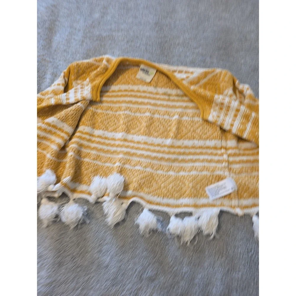Genuine Kids Oshkosh 4t Mustard Yellow Cardigan With‎ Tassels